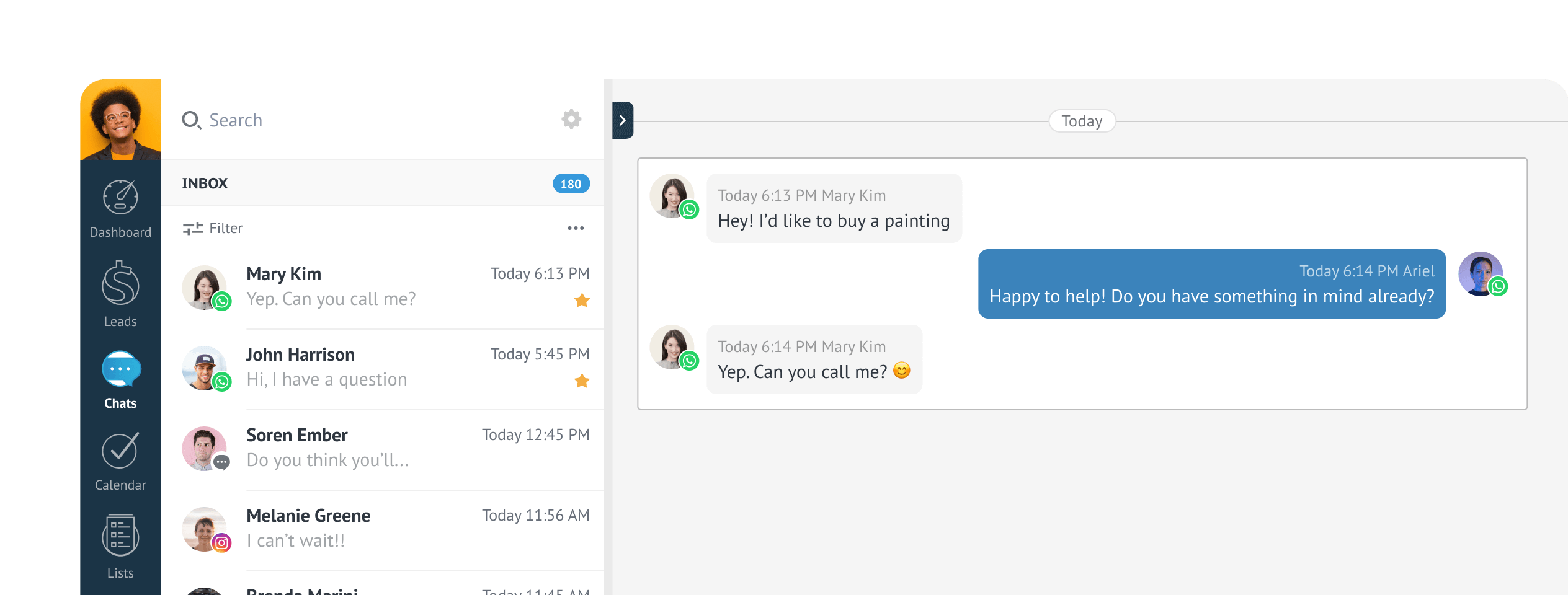 Kommo Dashboard Interface